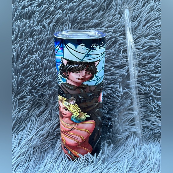 Wednesday Addams 20oz tumbler with closing lid! - Picture 2 of 6